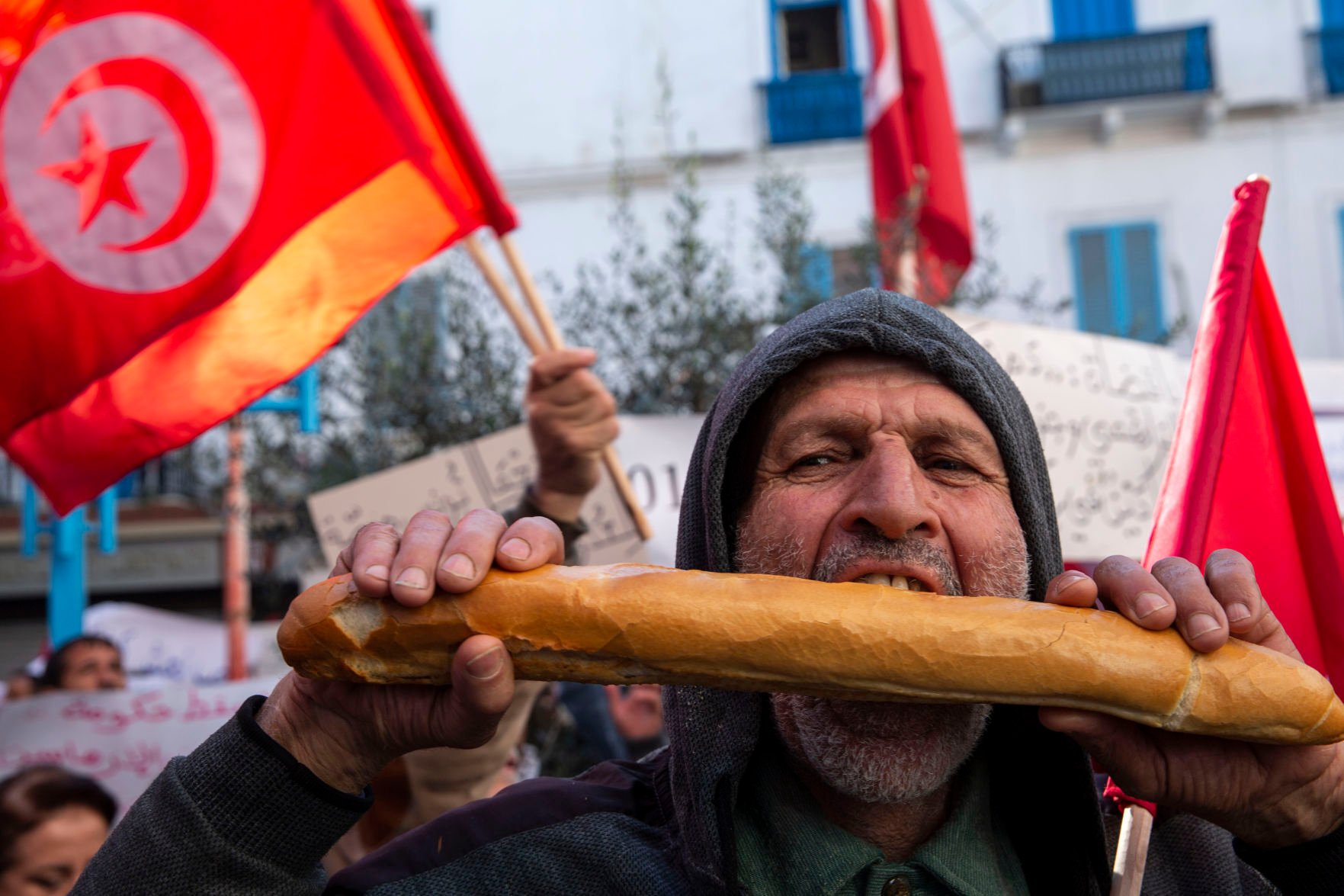 APTOPIX Tunisia Revolution